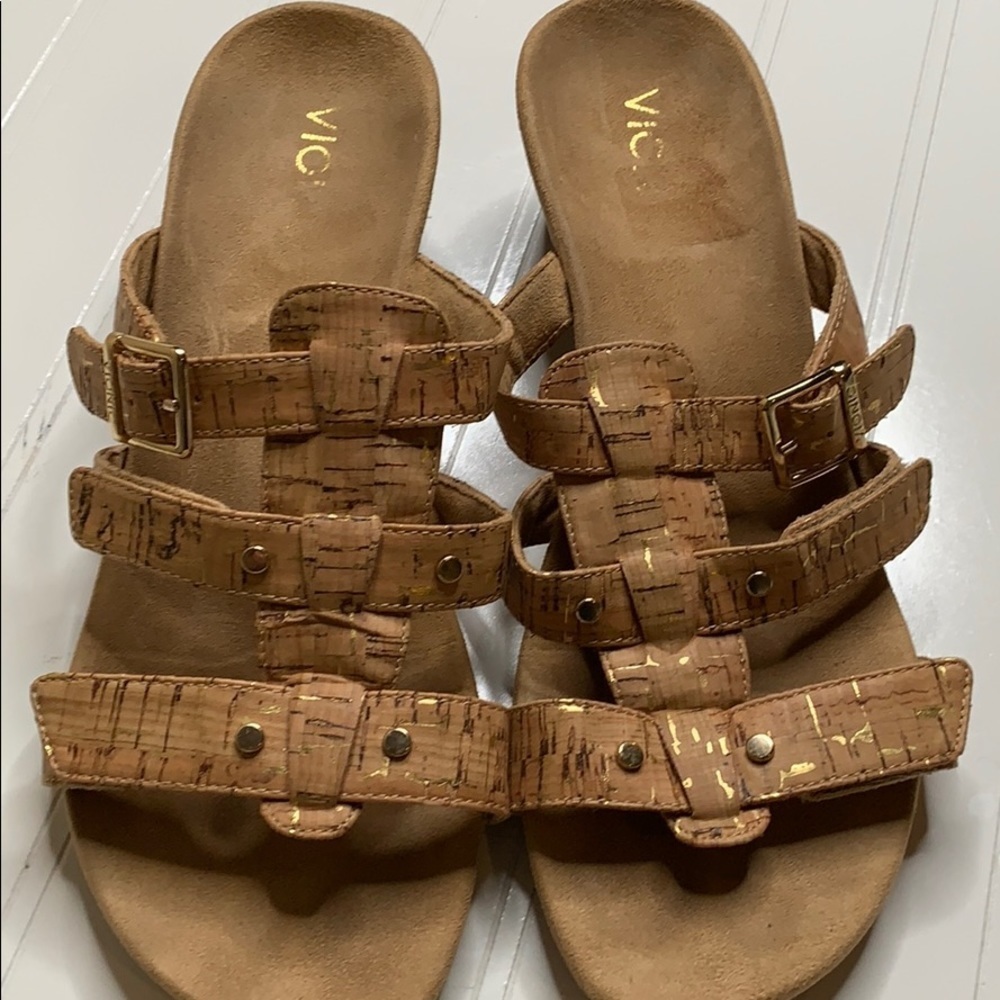 Vionic Cork Radia Orthodic Sandal - Sz 38 VIO5282